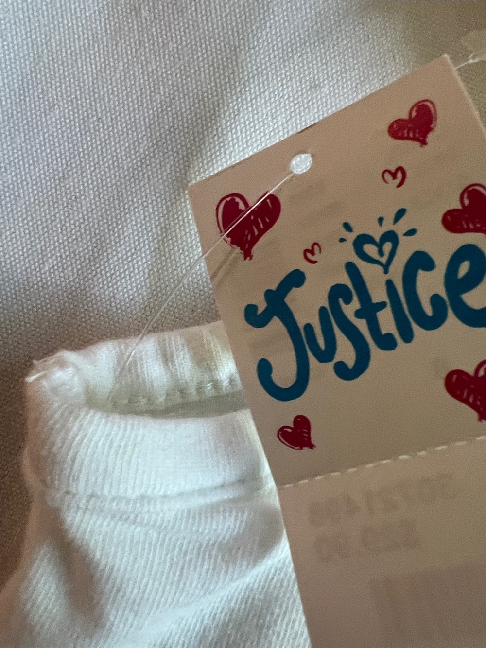 Justice Girls White Tank with Neon Flip-Flop Graphic - Picture 8 of 11
